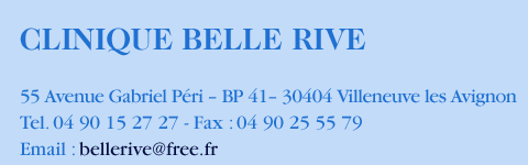 Clinique Belle Rive - Villeneuve Avignon
